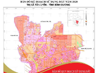 Bản đồ quy hoạch sử dụng đất Thị xã Tân Uyên, Bình Dương
