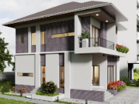 biệt thự 2 tầng,biệt thự  su,sketchup biệt thự,dựng biệt thự 2 tầng 10x10m,Model Sketchup biệt thự 2 tầng