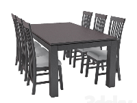 Bàn ghế ăn - full model bàn ghế ăn 3dmax