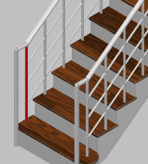 Bản vẽ 3d mẫu cầu thang đơn giản và tiện lợi