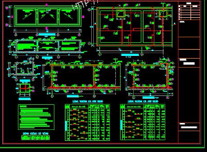 Bản vẽ autocad bể nước BTCT diện tích 70m3