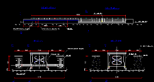 Bản vẽ autocad biện pháp thi công cầu Phố Mới