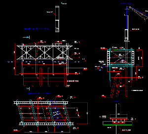 Bản vẽ autocad biện pháp thi công Cống tránh đường