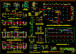 Bản vẽ autocad biện pháp thi công Top Down