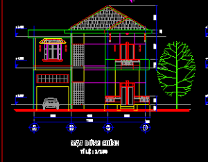 Biệt thự,Bản vẽ hoàn thiện,Bản vẽ autocad