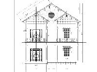 Bản vẽ Autocad Biệt thự 2 tầng mái thái 10x8m