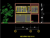 Bản vẽ Autocad Biệt thự nghỉ dưỡng 2 tầng 9.6x18.8m có bể bơi (đầy đủ hạng mục kiến trúc)