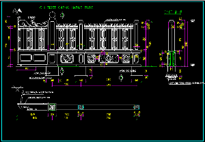 Bản vẽ autocad các loại hàng rào dành cho biệt thự