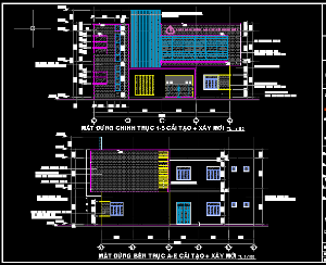 Bản vẽ autocad cải tạo ngân hàng chính sách xã hội TP.Cần Thơ