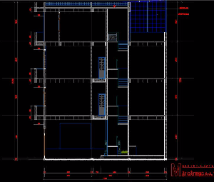 Bản vẽ Autocad cấp phép nhà 3 tầng 5x12m. Trình bày trên 3 layout