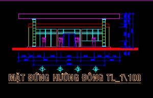 Bản vẽ autocad cây xăng