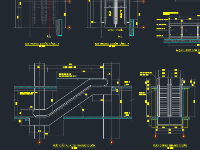 Bản vẽ autocad chi tiết thang cuốn - chung cư
