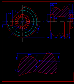 Bản vẽ,Bản vẽ autocad,Dao máy tiện,cơ khí,dao tiện định hình