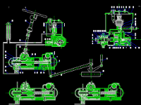 Bản vẽ autocad cơ khí động cơ xe Maz 500