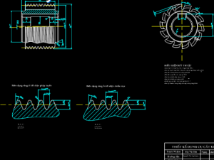 Bản vẽ,Bản vẽ autocad,dao phay lăn răng