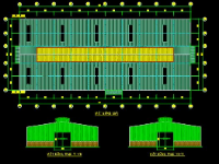 Bản vẽ autocad full kiến trúc kết cấu Nhà xưởng kích thước 30x60m