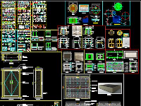 Bản vẽ Autocad Hardware 2D + Shop Drawing đồ gỗ nội thất đầy đủ chi tiết.