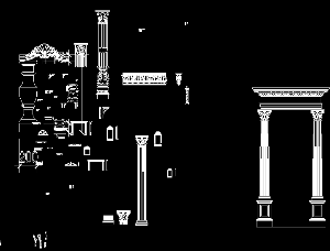 Bản vẽ autocad hoa văn, họa tiết phù điêu mẫu