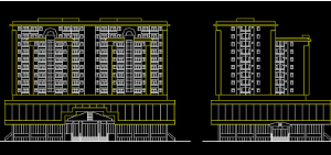 Bản vẽ autocad kiến trúc chung cư + trung tâm thương mại