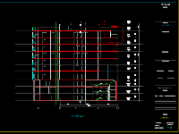 Bản vẽ autocad kiến trúc, kết cấu Tòa nhà văn phòng 6 tầng và 3 tầng hầm kt 9.6x31m