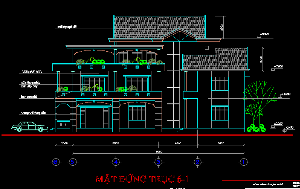 Bản vẽ autocad mẫu biệt thự đẹp