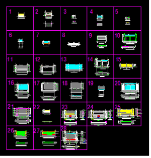 Bản vẽ autocad Mẫu hàng rào gồm mặt bằng, mặt đứng (28 mẫu)