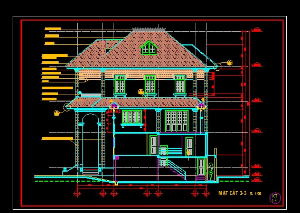 Bản vẽ autocad,biệt thự hiện đại,biệt thự đẹp,nhà 2 tàng