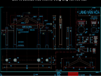 Bản vẽ autocad mẫu thiết kế Cổng làng văn hóa CL6