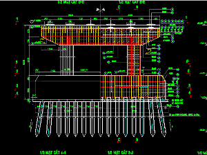 Bản vẽ Autocad mố trụ cầu 