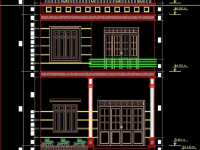 Bản vẽ AutoCAD nhà 2 tầng 7x13m có gác lửng Full kiến trúc