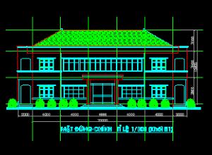 Bản vẽ autocad nhà đa năng