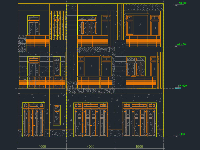 Bản vẽ Autocad nhà liền kề 3 tầng 4x15.76m (Kiến trúc + Kết cấu + Cấp điện + Cấp thoát nước)