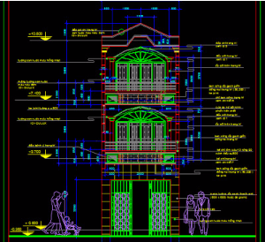 Bản vẽ autocad nhà phố 162 Khánh Hội (mẫu 116)