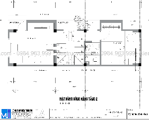 Bản vẽ autocad Nhà phố 3,2mx11,1m – 4 tầng 2 mặt tiền