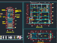 Bản vẽ AutoCAD nhà phố 4 tầng 4x16m Full kiến trúc, kết cấu, điện,nước đầy đủ nhất.