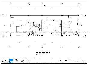 Bản vẽ autocad Nhà phố 5mx16m – 3 tầng 1 mặt tiền