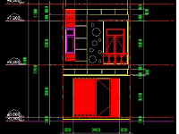 Bản vẽ autocad Nhà phố lầu (2 tầng - 5.0 x 11.2) đầy đủ kiến trúc