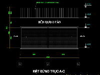 Bản vẽ autocad nhà sửa xe ô tô 1 tầng 1 lửng 10.25x18.25m