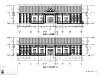 Bản vẽ autocad Nhà văn hóa xã 1 tầng kích thước 30.6x17m