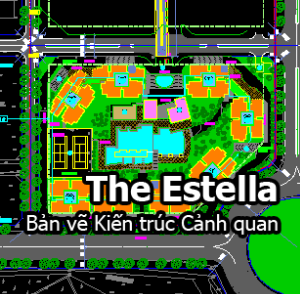 Bản vẽ autocad The Estella_mặt bằng tổng thể