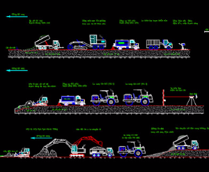 Bản vẽ autocad thi công mặt đường bê tông xi măng có kèm theo thuyết minh