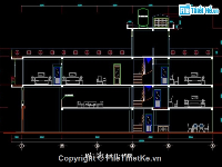 Bản vẽ Autocad Thiết kế Công trình nhà phố đẹp 4x13m (Full)