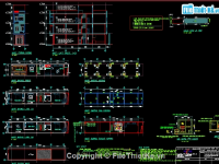 Bản vẽ Autocad Thiết kế Công trình nhà phố đẹp 4x20m (Full Kiến trúc+kết cấu)