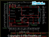 Bản vẽ autocad thiết kế mẫu nhà của khu nhà xưởng