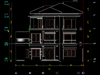 Bản vẽ autocad thiết kế thi công Biệt thự 3 tầng mái Nhật 18x19m