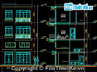 Bản vẽ autocad,Bản vẽ nhà phố,nhà mặt phố,thiết kế nhà phố