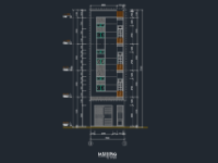 Nhà trọ 4 tầng,File cad nhà trọ 4 tầng,Bản vẽ nhà trọ 4 tầng,Autocad nhà trọ 4 tầng,Nhà trọ 4 tầng file cad