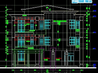 Bản vẽ autocad Trung tâm y tế dự phòng (cấp huyện - 3 tầng)