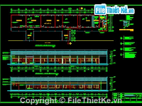 Bản vẽ autocad trung tâm y tế Lê Minh Xuân