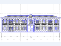 Bản vẽ autocad Trường mầm non bán trú 2 tầng 4 phòng học 11x31m